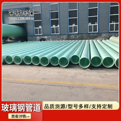厂家缠绕夹砂管地埋式排水排污市政大口径通风树脂管道玻璃钢管道图2
